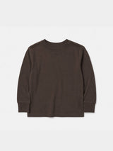 Brown Long-Sleeve Elevated Kids Tee (vendor placeholder photo)