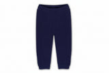 Organic Cotton Sweater-Knit Baby Pants with Pockets - Navy Blue