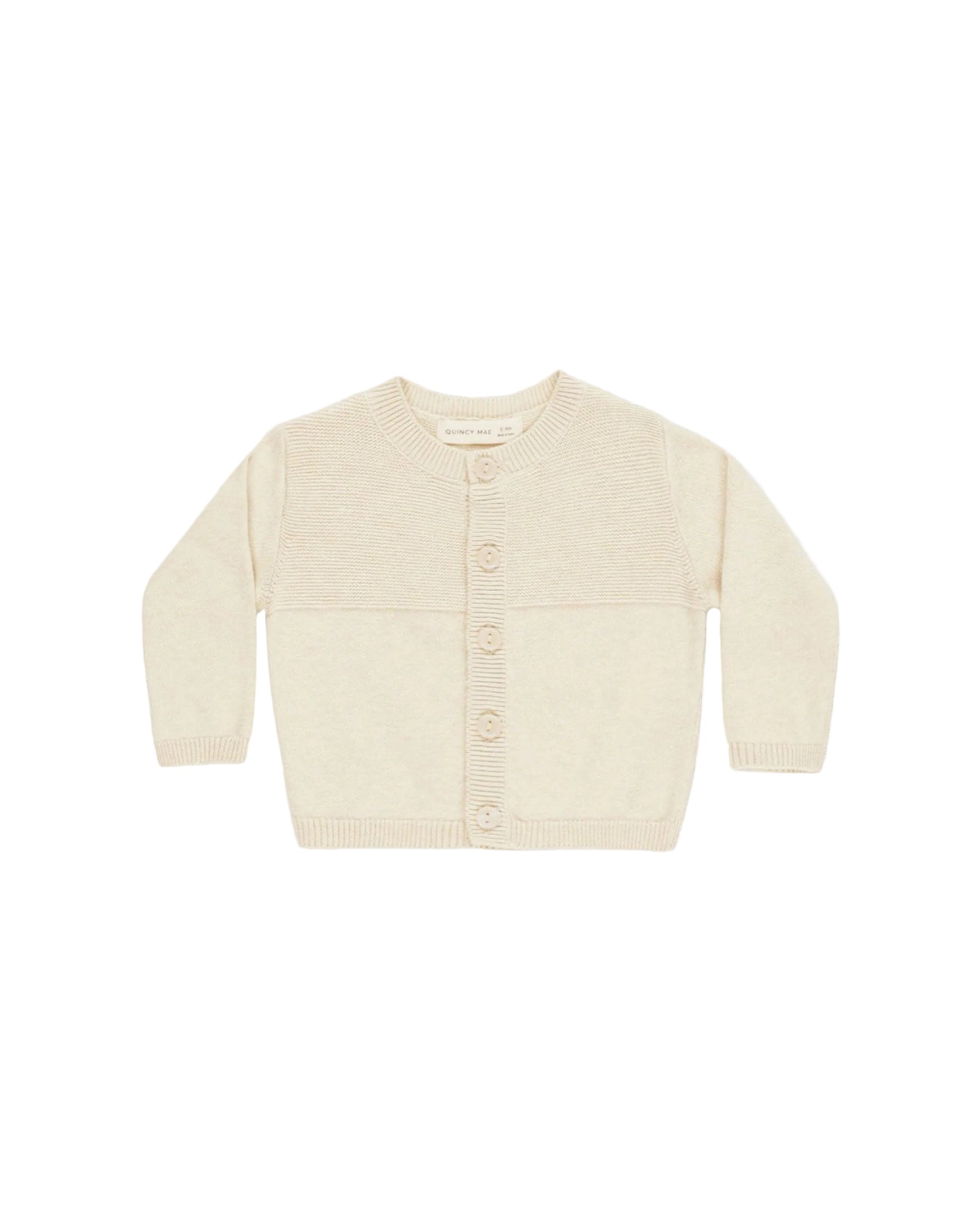 Beige cardigan on a white background