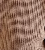 Organic Chunky Knit Sweater- Brown