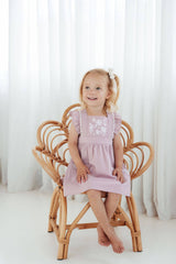 Daisy embroidered baby and toddler dress – view 3