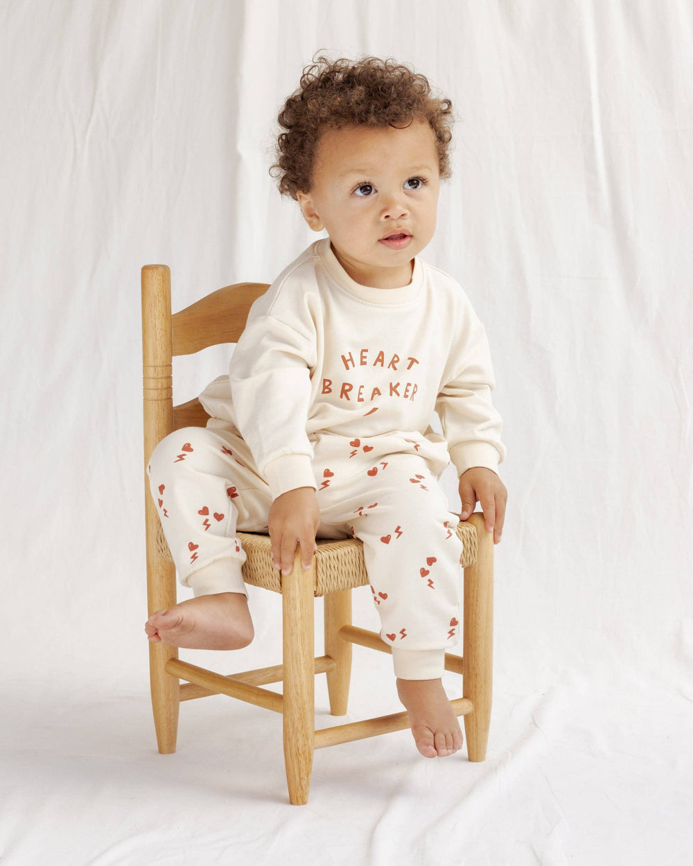 Soft Knit Baby Sweatpants – Electric Heart, Organic Cotton