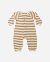 Spice stripe waffle baby jumpsuit (vendor placeholder photo)