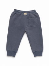 Twilight Blue Organic Terry Baby Sweatpants