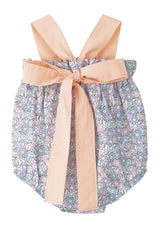 Mármara Blue Cotton Baby Girl Overalls (6M)