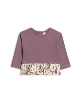 Long-sleeve ruffle-hem baby top – view 3