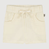 Taro organic cotton muslin baby shorts