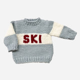 Ski Sweater Grey Kids Baby Clothing — Honey & Stitch baby & toddler clothing