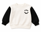 White cotton fleece baby tracksuit – view 4