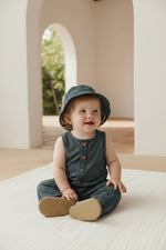 Organic Cotton Jumpsuit - Forest Grid Childrens Jumpsuit from USA