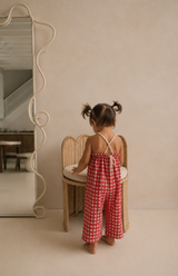 Capri gingham linen baby jumpsuit – view 3