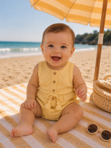 Sunny Sorbet knit tie baby bodysuit – view 2
