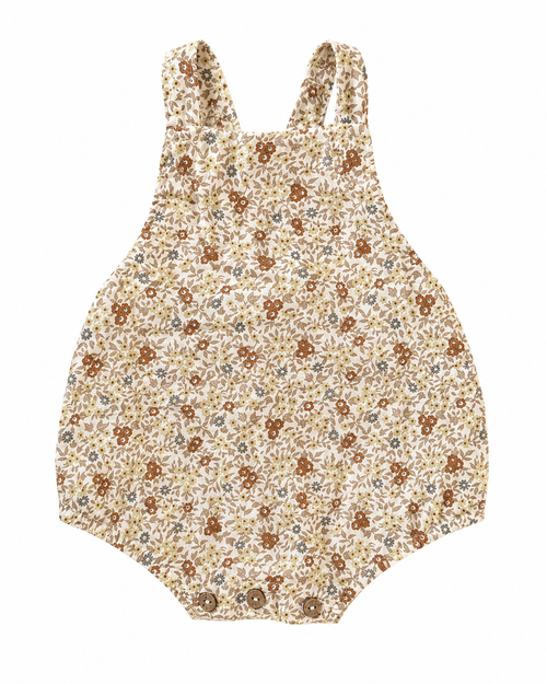 Flower Field Cotton Romper