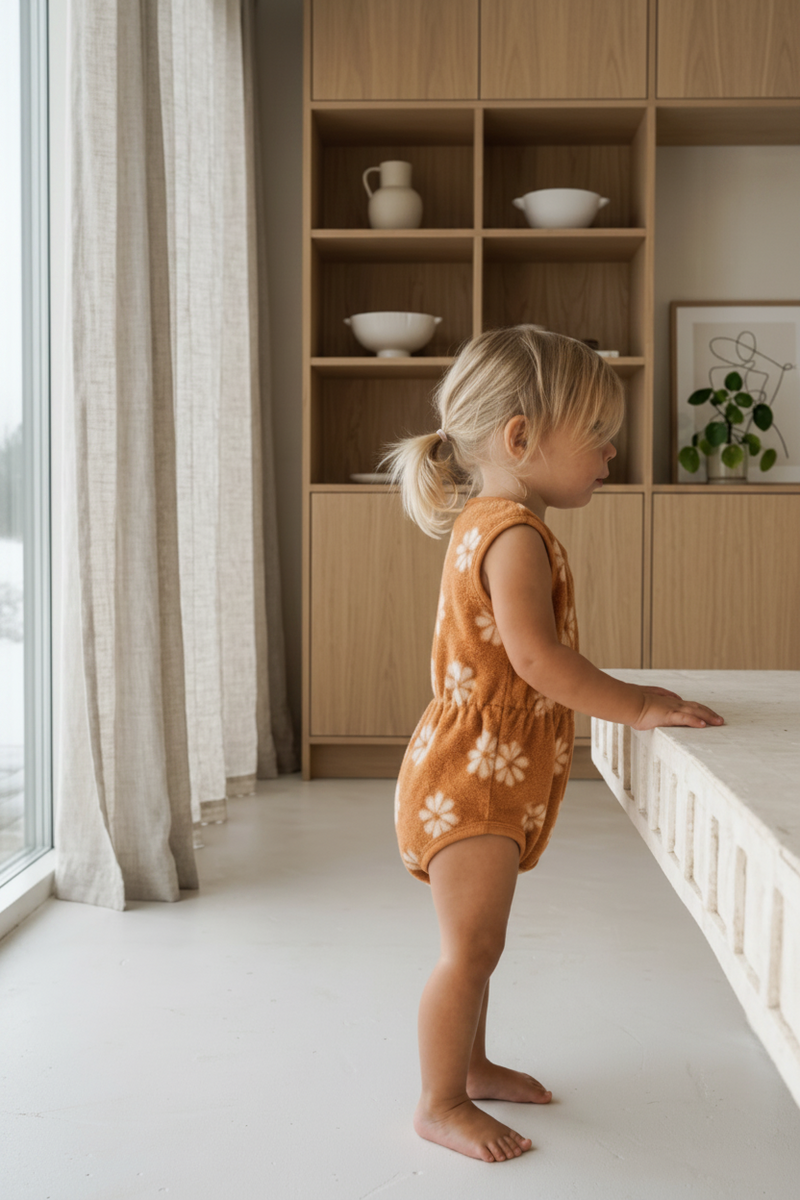 Rylee and Cru Ruffle Cotton Romper — Restitched Listing