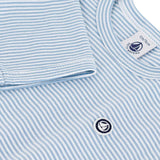 White Adriatic Blue Striped Tee