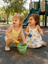 Lemon ruffle baby dress set – view 2