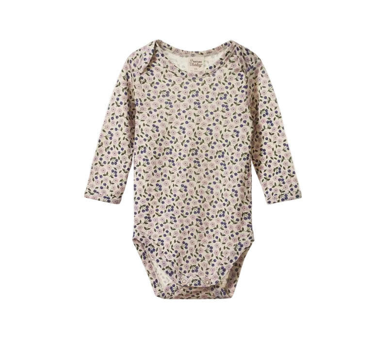Briarwood Lilac Organic Merino Wool Baby Bodysuit
