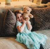 Weighted plush brown teddy bear – view 2