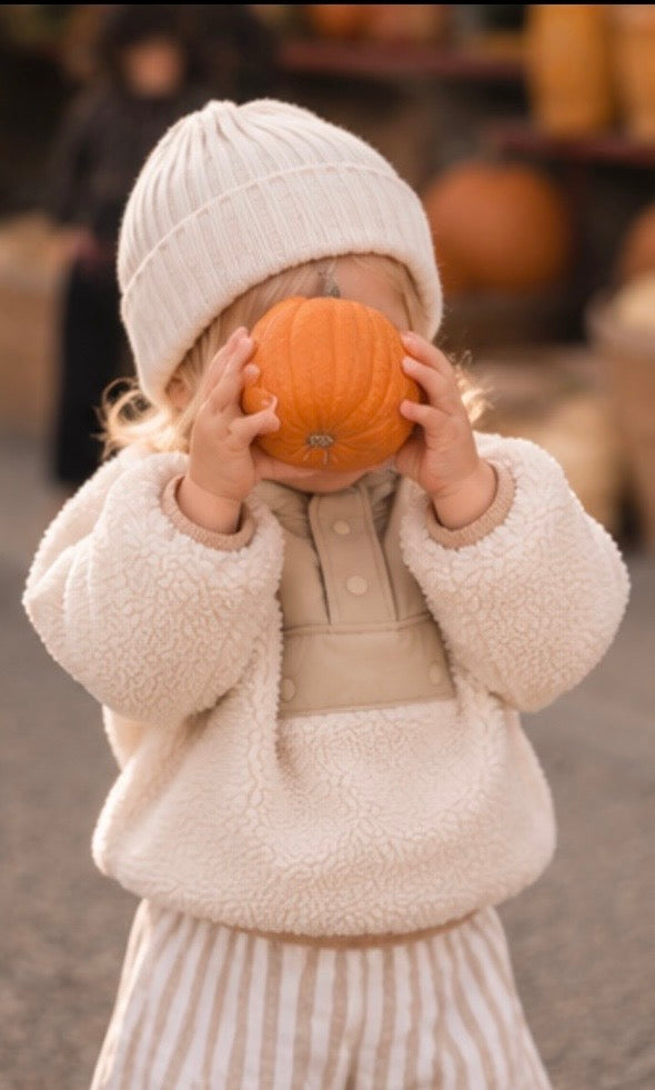 Sherpa Top - Natural/Sandy Brown