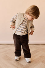 Organic Cotton Jalen Oversized Jumper - Raynor Stripe North Sea Childrens Top from Jamie Kay USA