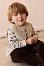 Organic Cotton Jalen Oversized Jumper - Raynor Stripe North Sea Childrens Top from Jamie Kay USA