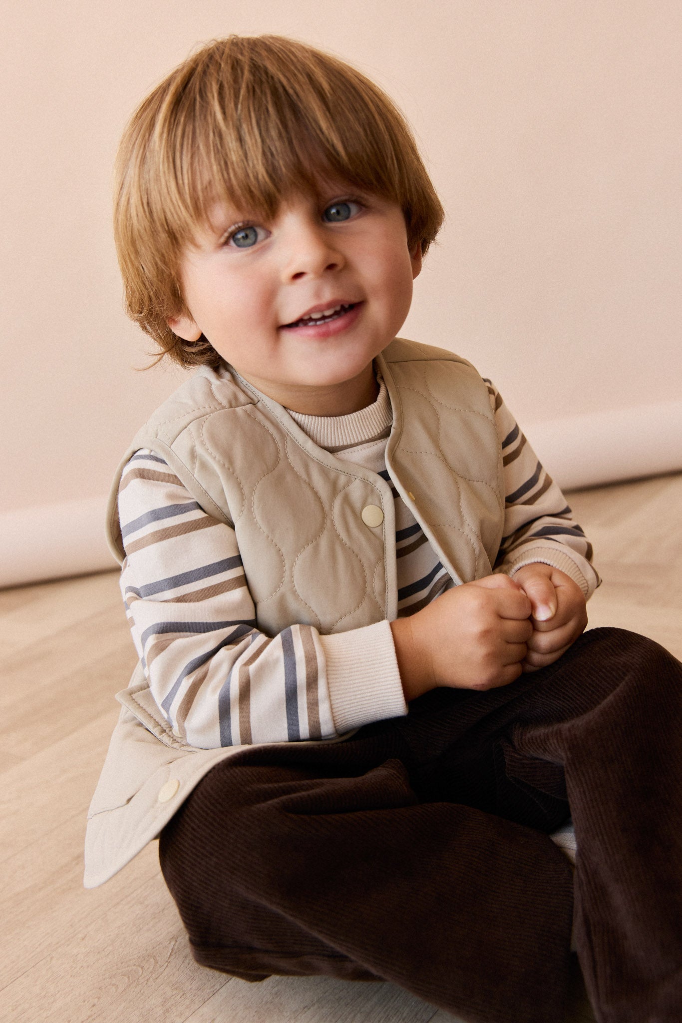 Organic Cotton Jalen Oversized Jumper - Raynor Stripe North Sea Childrens Top from Jamie Kay USA