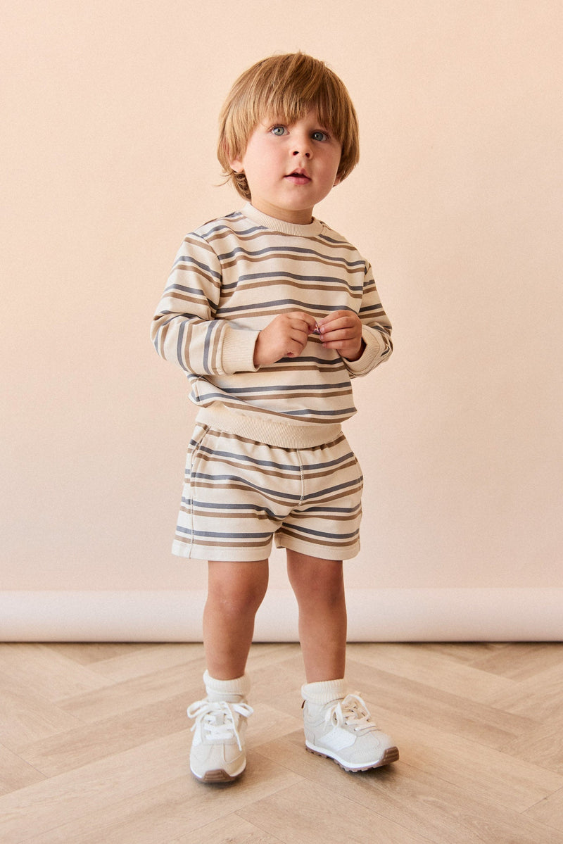 Organic Cotton Jalen Short — North Sea Stripe