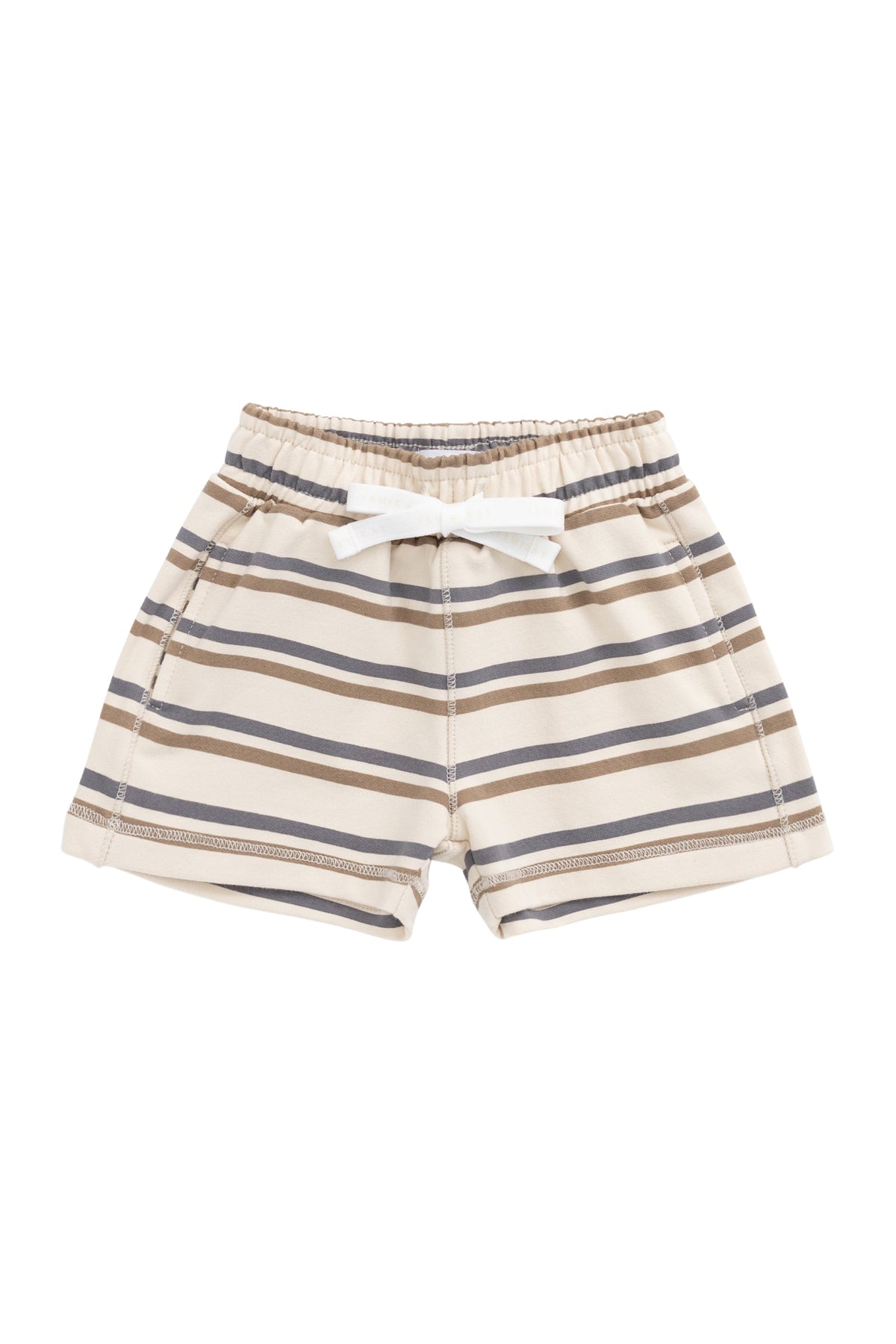 Organic Cotton Jalen Short - Raynor Stripe North Sea Childrens Short from Jamie Kay USA