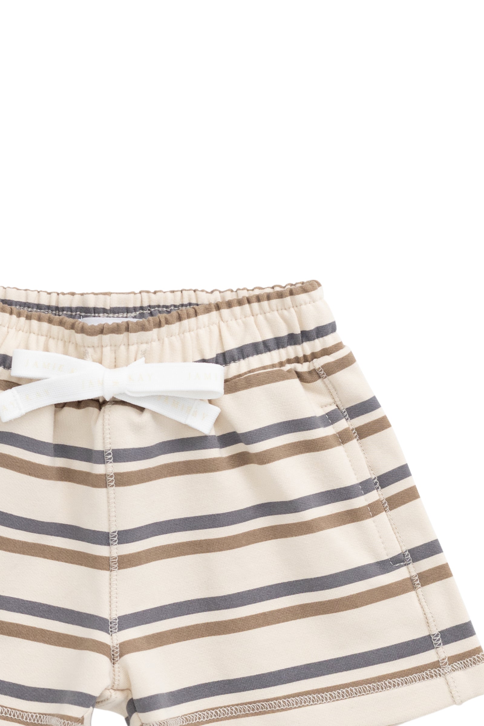 Organic Cotton Jalen Short - Raynor Stripe North Sea Childrens Short from Jamie Kay USA