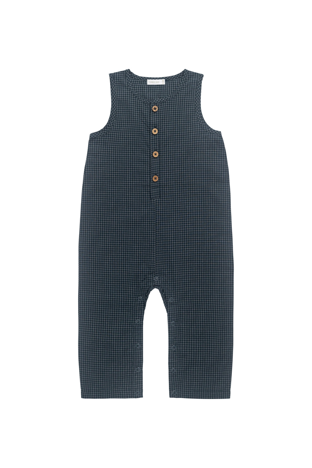 Organic Cotton Milo Jumpsuit - Forest Grid Childrens Jumpsuit from Jamie Kay USA