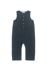 Organic Cotton Milo Jumpsuit - Forest Grid Childrens Jumpsuit from Jamie Kay USA
