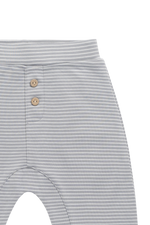 Pima Cotton Wesley Pant - Fine Stripe Missouri/Parchment Childrens Pant from Jamie Kay USA