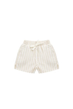 Organic Cotton Silas Short - Variegated Stripe Foam Childrens Short from Jamie Kay USA