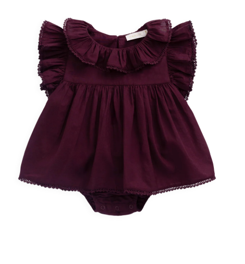 Mulberry Ruffle Playsuit