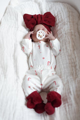 Candy Cane Stripe Baby Bodysuit & Pant Set