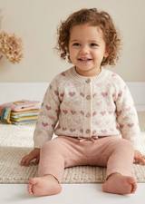 Natural Hearts Organic Knit Baby Cardigan