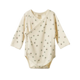 Lucky print kimono baby bodysuit
