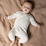 Striped kimono baby bodysuit – view 3