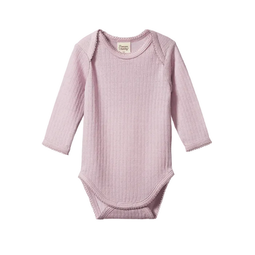 Pointelle Long Sleeve Bodysuit — Honey & Stitch baby & toddler clothing