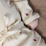 Wrap-style long-sleeve kimono baby bodysuit – view 3