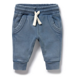 Twilight Blue Organic Terry Sweat Pant — Honey & Stitch baby & toddler clothing