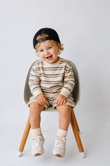 North Sea stripe organic cotton baby jumper