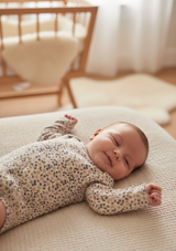 Ivory pointelle and lilac merino baby bodysuit duo – view 5