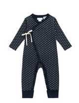 Petite indigo floral baby one-piece – view 2