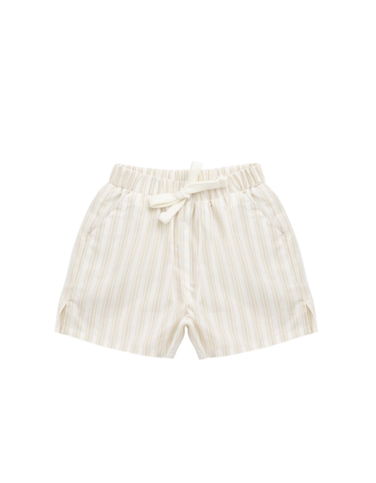 Striped organic cotton baby shirt and shorts set – view 2