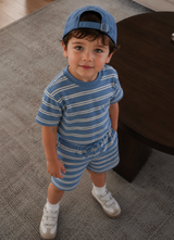 Coastal Stripe Baby Top & Shorts Set