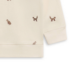 Lightweight Organic Cotton Baby Pullover – Fox Print