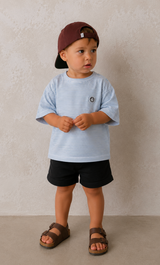 White Adriatic Blue Striped Tee