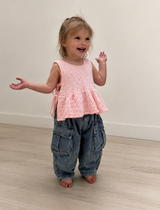 Cotton Cargo Toddler Jeans
