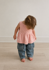 Cotton Cargo Toddler Jeans